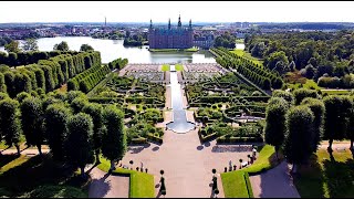 Denmark Frederiksborg Castle Drone Video [upl. by Ynotna]