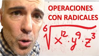 OPERACIONES CON RADICALES SIMPLIFICAR RAÍCES [upl. by Maryanna871]