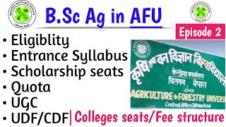 Bsc Ag in Nepal  Agriculture amp Forestry University  Full details 2021  AFU CollegesFee structure [upl. by Llehcor598]