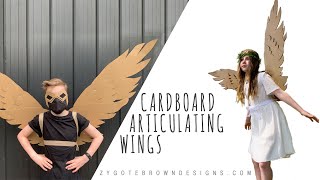 How to make Cardboard Articulating Wings [upl. by Valle950]