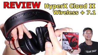 Review HyperX Cloud II Wireless Headset with 30 HOUR Battery Life [upl. by Rosene]