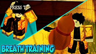 HOW TO TRAIN YOUR BREATH FASTER GOURD TRAINING EXERCISE IN DEMON SLAYER RPG 2  ROBLOX [upl. by Esma]