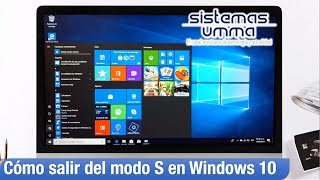 Cómo salir del modo S en Windows 10 [upl. by Ainehs]