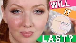 Foundation Review  Wear Test  Maybelline Superstay Powder [upl. by Micaela]