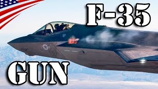 F35A戦闘機 25mm機関砲発射  F35A Lightning II 25mm Gun Fire [upl. by Booze]