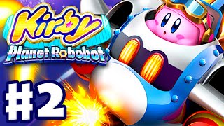 Kirby Planet Robobot  Gameplay Walkthrough Part 2  Area 2 Resolution Road Nintendo 3DS English [upl. by Airda]