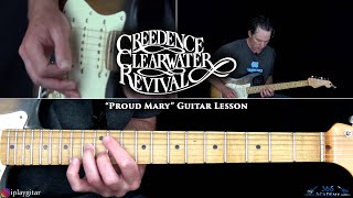 Creedence Clearwater Revival  Proud Mary Guitar Lesson [upl. by Baoj]