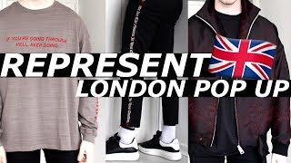 REPRESENT 🇬🇧 LONDON POP UP  Exclusive Sample Sale Pickups  Hypebeast Streetwear Haul Gallucks [upl. by Egnalos319]