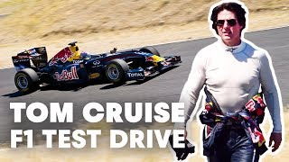 Tom Cruise test drives Red Bull Racing F1 car [upl. by Ahsemot418]