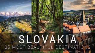 SLOVAKIA  35 most beautiful destinations  Cinematic video [upl. by Katine]