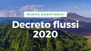 Decreto Flussi 2020 con la sanatoria per stranieri [upl. by Roosnam]