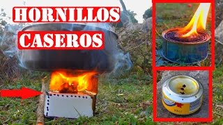 Cómo Hacer 3 Hornillos Caseros Para Camping O Supervivencia [upl. by Adnohsar]