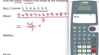 Calculating Mean Median and Mode [upl. by Alexa111]