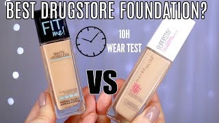 Maybelline Superstay Full Coverage Foundation VS Fit Me Review  Best Drugstore Foundation [upl. by Ches971]