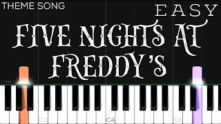 Five Nights at Freddy’s Song  EASY Piano Tutorial [upl. by Jessamyn165]