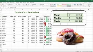 How to Calculate MEAN MEDIAN amp MODE in Excel [upl. by Alake]