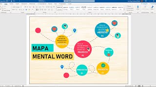 Como crear un mapa mental en WORD [upl. by Willmert]