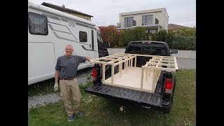 DIY TRUCK CAMPER  DODGE DAKOTA  PART 1 [upl. by Lyndon70]