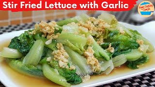 Simple Stir Fry Lettuce with Garlic [upl. by Intyre]