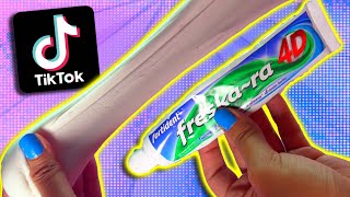 Probando recetas de Slime TikTok Sin bórax 2  Supermanualidades [upl. by Louanne]