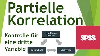 Partielle Korrelation in SPSS rechnen  Daten analysieren in SPSS 9 [upl. by Hamimej824]