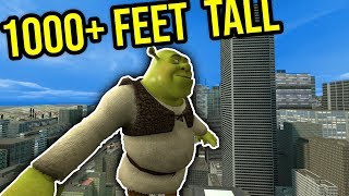 THE BIGGEST SHREK EVER gmod nextbot [upl. by Ayouqes880]