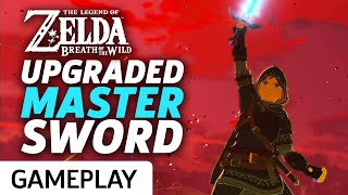 Zelda Breath Of The Wild  Upgraded Master Sword At Max Power Gameplay [upl. by Dhiman]