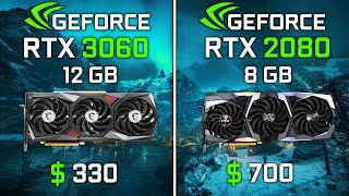 NVIDIA RTX 3060 vs RTX 2080  Test in 6 Games [upl. by Raddi]