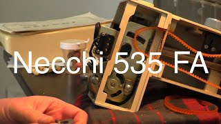 Necchi 535 FA Sewing Machine Belt Replacement [upl. by Aliakam70]