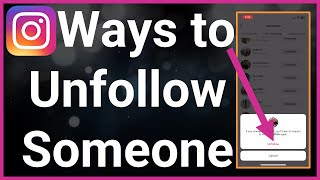 2 Ways To Unfollow Someone On Instagram [upl. by Id]