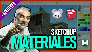 📕📗📘📙 Poner MATERIALES en sketchup 2020🐭 [upl. by Anaerdna552]