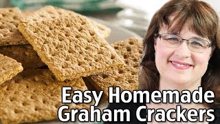 Easy Graham Crackers Recipe  How To Make Graham Crackers At Home [upl. by Htor]