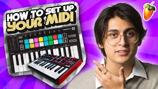 How To Set Up MIDI on FL Studio 20 2023 [upl. by Ashford]