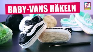 Coole Babyschuhe häkeln  Vans Sneakers [upl. by Herculie]