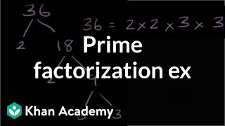 Prime factorization exercise  Factors and multiples  PreAlgebra  Khan Academy [upl. by Nwadahs]