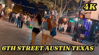 Austin Texas 6th Street Nightlife 2AM [upl. by Devona]