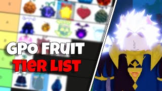 GPO Update 9 Fruit Tier List [upl. by Teirrah294]