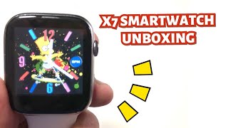 X7 SMARTWATCH UNBOXING amp INITIAL REVIEW  ENGLISH [upl. by Mckenzie]