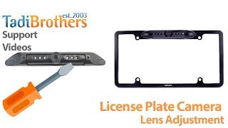 License plate backup camera lens adjustment [upl. by Acul]