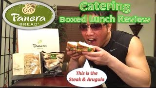 Panera Bread Catering Boxed Lunch Review [upl. by Kori]