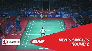 MS  Anthony Sinisuka GINTING INA vs Kento MOMOTA JPN  BWF 2018 [upl. by Irwinn]