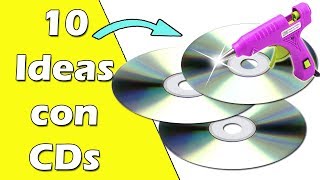 10 Ideas hechas con CDs  Manualidades Recicladas  Ecobrisa [upl. by Sandry]