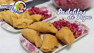 Preparando unos Riquísimos PASTELITOS DE PAPA CON CURTIDO MORADO [upl. by Eikin]