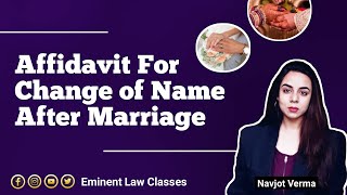 Affidavit For Change of Name After Marriage [upl. by Safier]