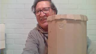 COMO HACER UN TAMBOR CON CAJAS DE CARTON Y BOLSA DE PLASTICO [upl. by Gasparo]