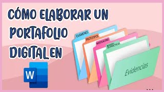 💻📂COMO HACER UN PORTAFOLIO DIGITAL EN WORD SUPER FÁCIL [upl. by Novah]