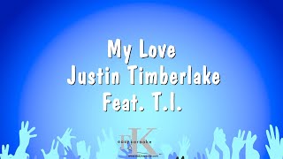 My Love  Justin Timberlake Fea Ti Karaoke Version [upl. by Naugan911]