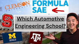 How to Choose Automotive Mechanical Engineering School  FSAE [upl. by Paske904]