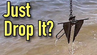 Anchoring a Boat  How to use a boat anchor [upl. by Dominica]