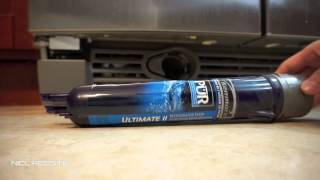 How To Replace a Kenmore Elite Refrigerator Water Filter InGrille 9030 [upl. by Teragramyram]